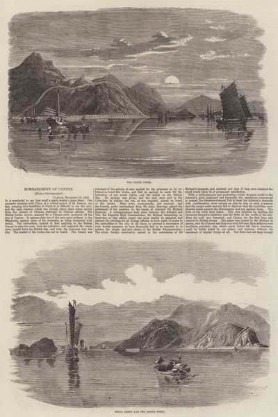 Bombardement van Canton door Richard Principal Leitch